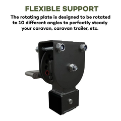 Iluma 820mm Black Drop Down Stabiliser Leg