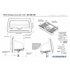 SCANSTRUT SC-CW-10F ROKK Wireless Cove LED 12/24V Waterproof Phone Charging