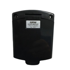 Clipsal Black 10A Modern Style Outlet