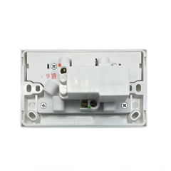 Transco White Double Pole Power Point with USB