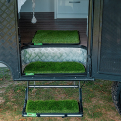 Muk Mat Green Caravan Pull Out Step 51 x 20cm Black Trim