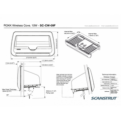 SCANSTRUT SC-CW-09F ROKK Wireless Cove 12/24V Waterproof Phone Charging