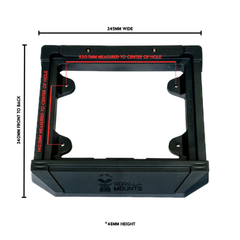 Gorilla Mounts Starlink Mini Mount Black