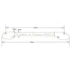Coast RV 600-02030 Black LED Grab Handle