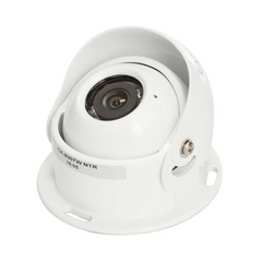 Safety Dave 7" Mirror Monitor White Single Eyeball Camera Kit