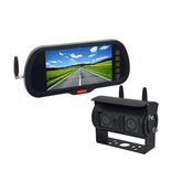 Safety Dave Wireless AHD Rear Vision Kit - 7" Mirror Monitor & Black Dual Camera