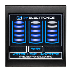 RV Electronics Black Standard LED Triple Water Gauge
