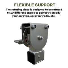 Iluma 520mm Zinc Drop Down Stabiliser Leg
