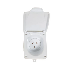 Transco White 10A Old Style Outlet