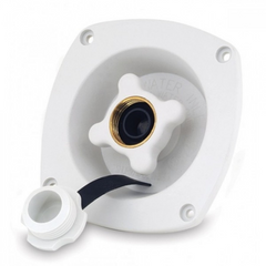Shurflo White Flush Mount Mains Water Pressure Regulator