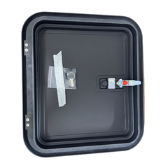 Coast Door 1 Black 399 x 349 with Black Lock