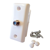 Happy Wanderer HW019 White Thru Van Wall Connector TV Coax Socket
