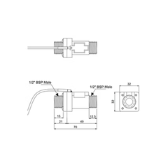 Topargee H2F-BT12 Bluetooth Water Tank Gauge