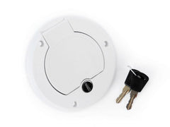 Camec White LH Lockable Water Filler