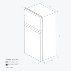 Bushman DC225L-X 225L Heavy Duty Compressor Fridge (NEW)