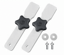 Carefree 902801W White Canopy Clamps Pair