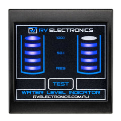 RV Electronics Black Standard LED Double Water Gauge