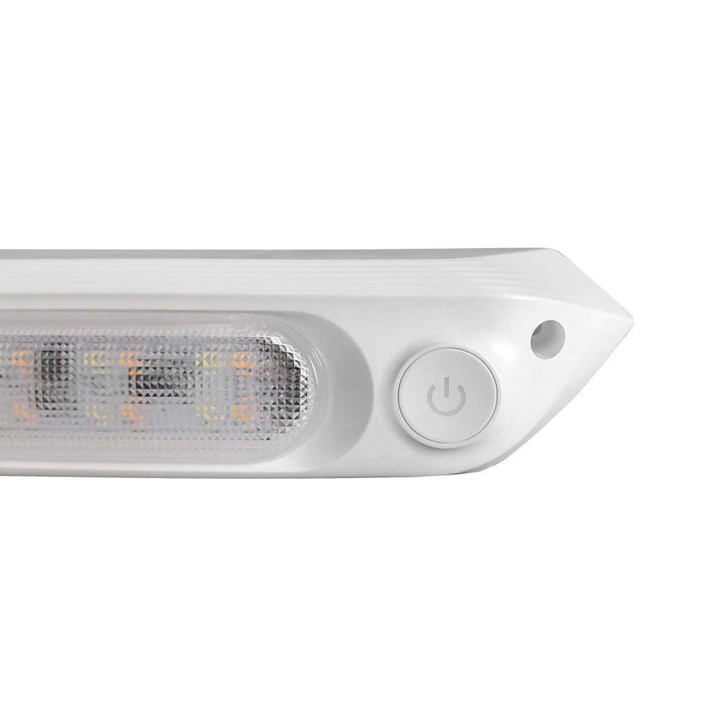 Transeng 287mm Dual LED White Awning Light with Switch