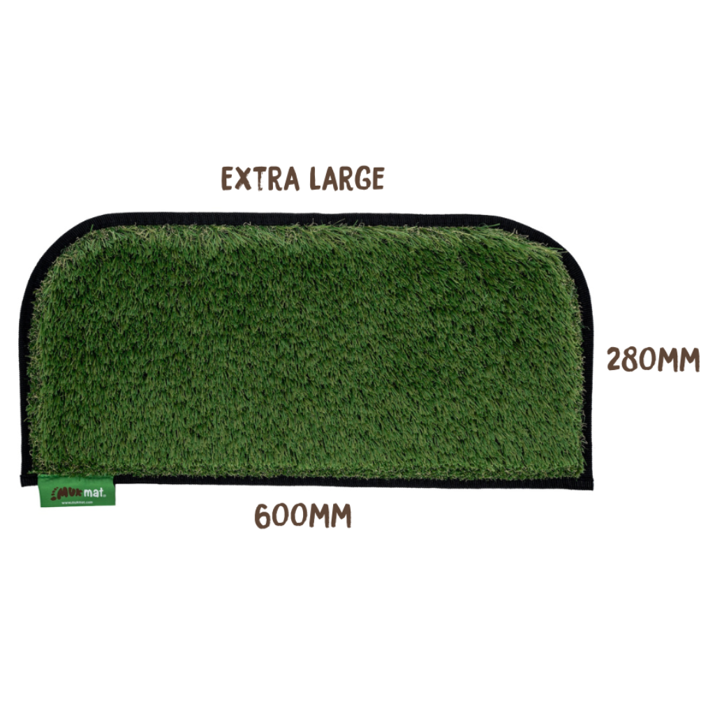 Muk Mat Green Caravan Step 60 x 28cm Black Trim