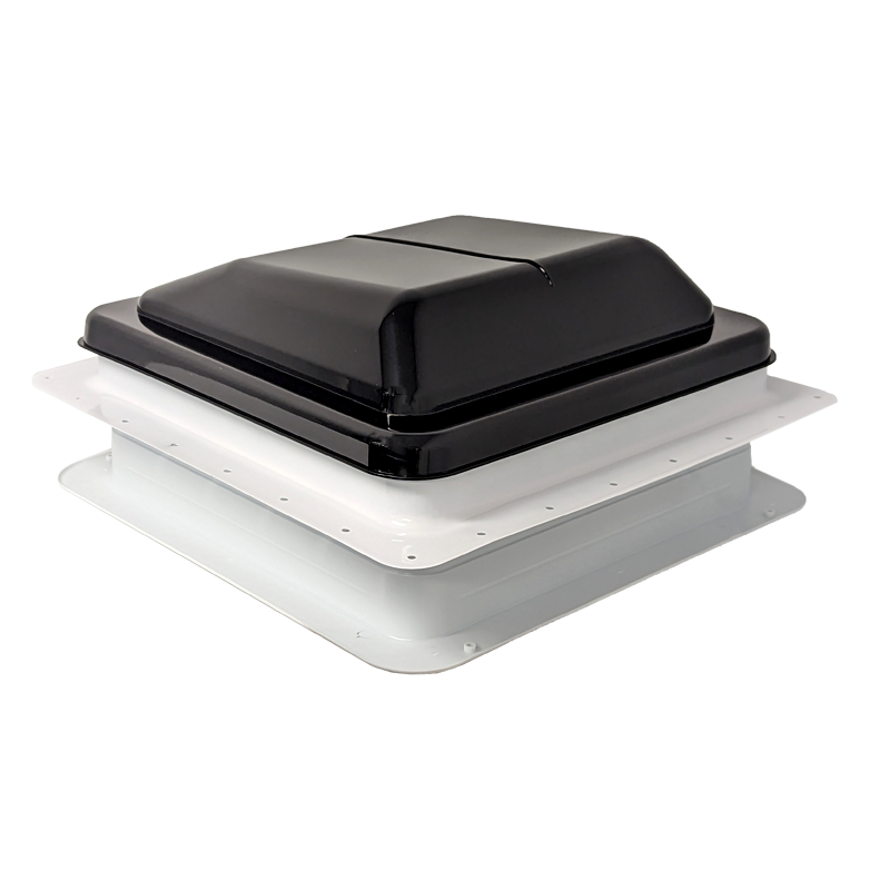 Coast RV 650-00478 14x14 Standard Wind-Up Roof Vent Black