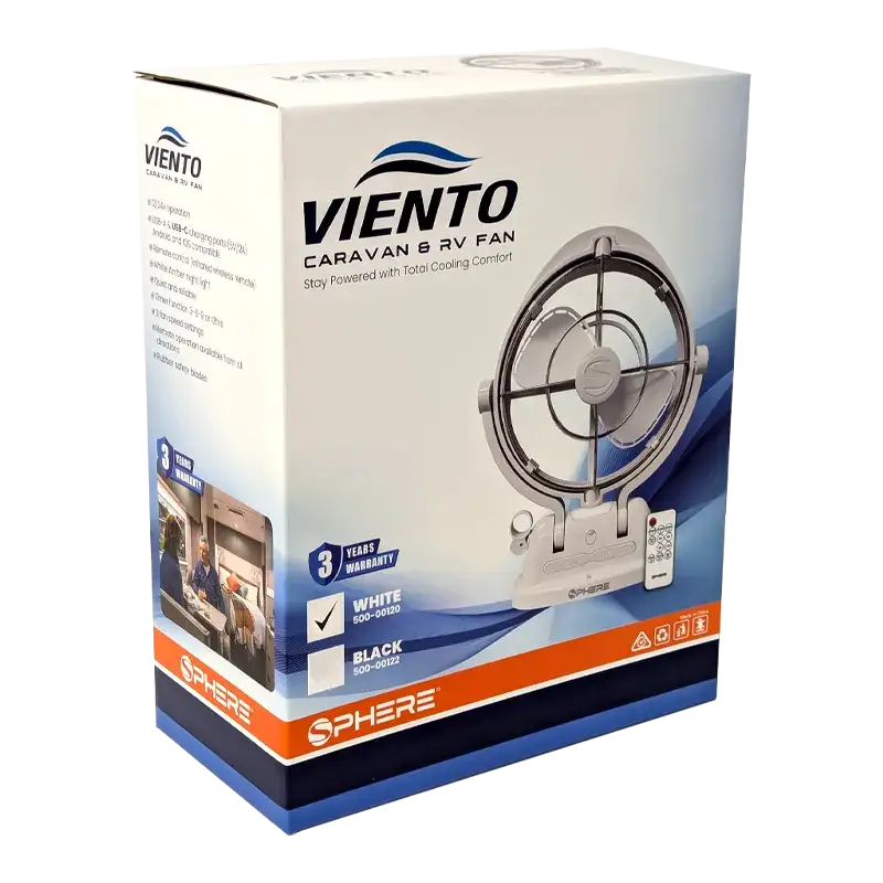 Sphere Viento 500-00120 White Fan & Light with Remote