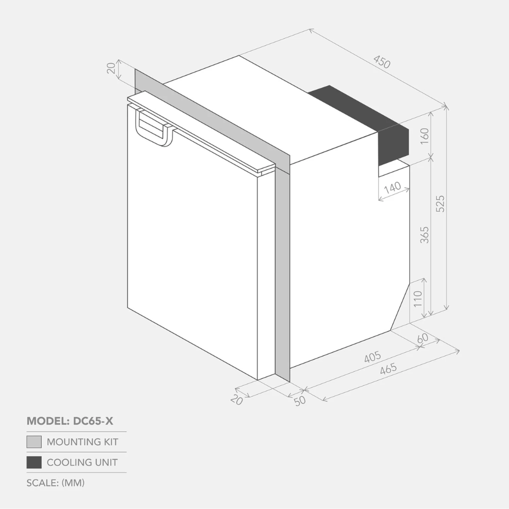 Bushman DC65-X 65L Heavy Duty Compressor Fridge (NEW)