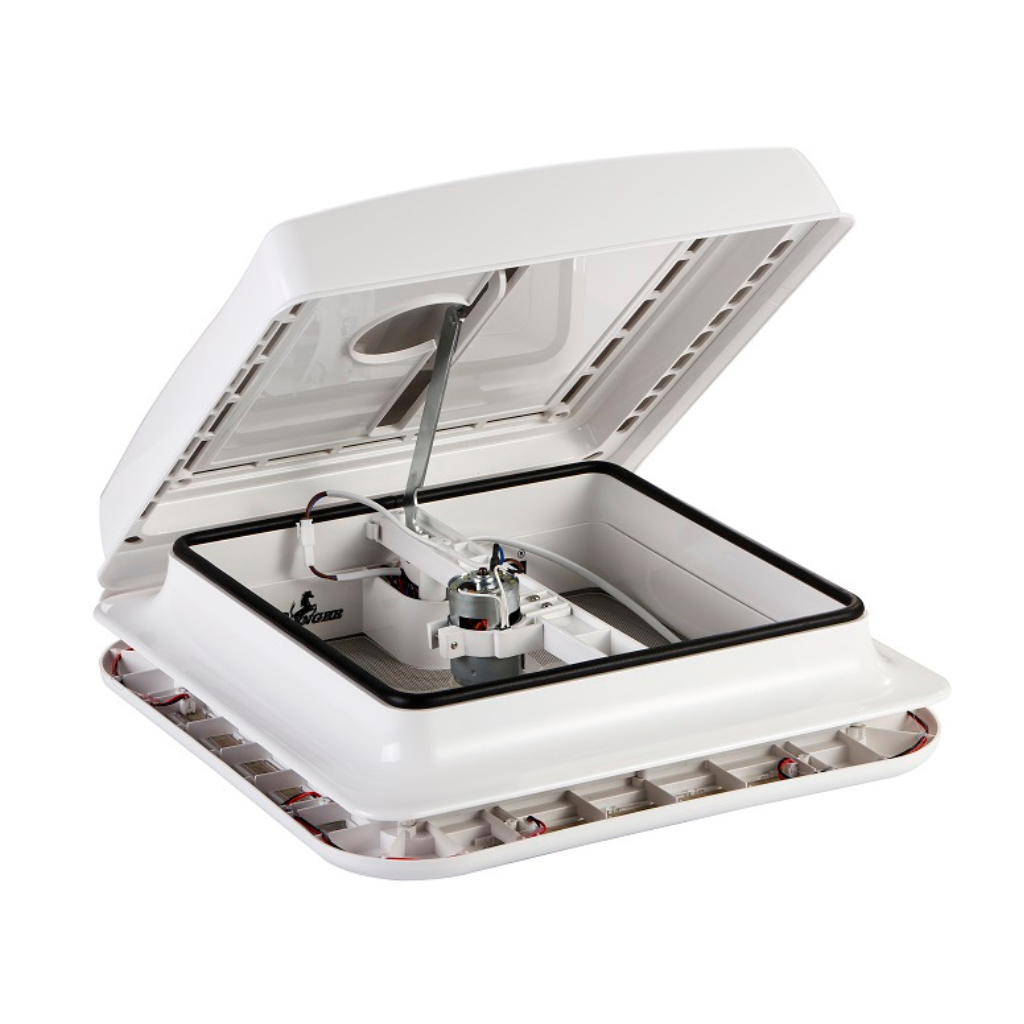 Ranger RV 12V Shower Hatch with LED Lights