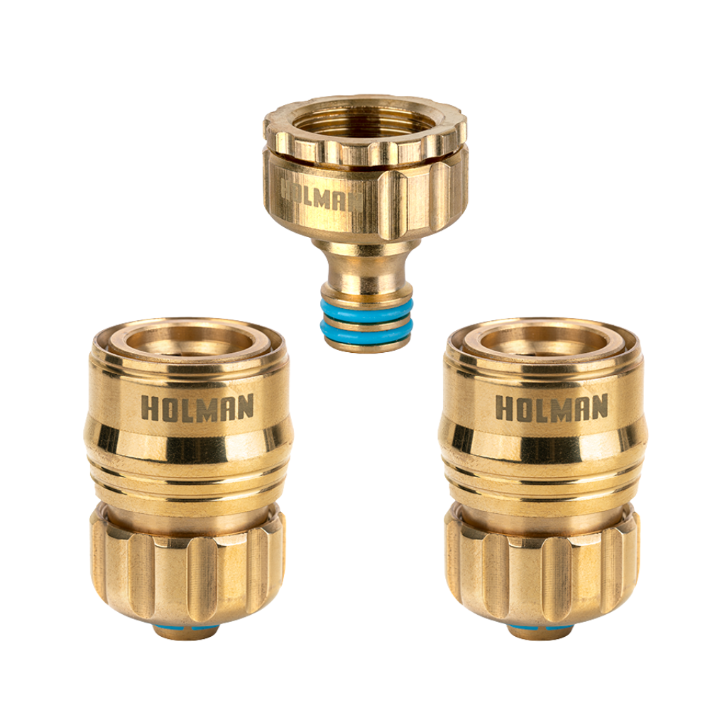 Brass 12mm Hose Connector Set
