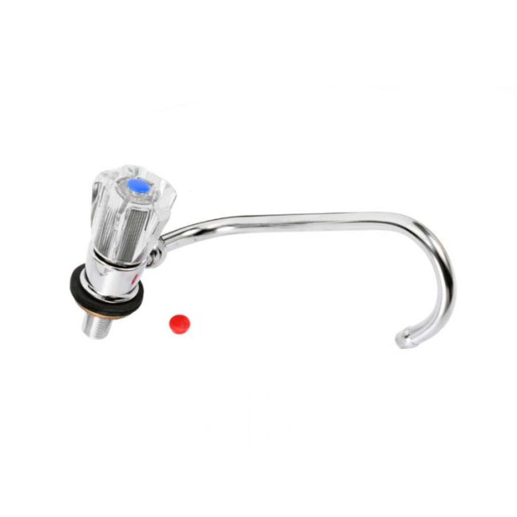 Camec LH Fold Down Chrome Caravan Sink Tap
