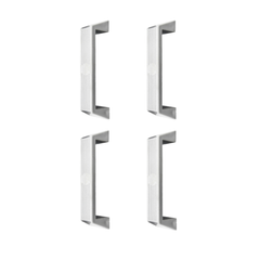 Camec White Plastic Grab Handle (Set of 4)