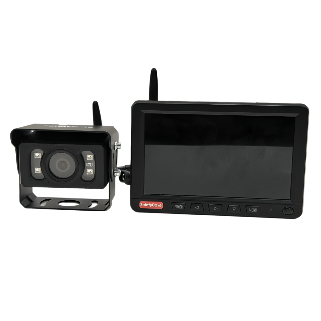 Safety Dave Wireless AHD Rear Vision Kit - 6.2" Dash Monitor & Black Square Camera
