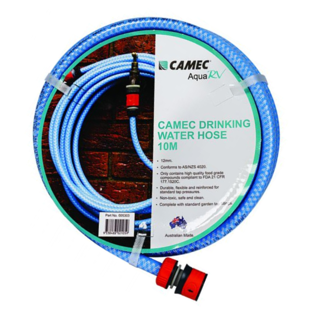 Camec 10m Drinking Water Hose with Fittings