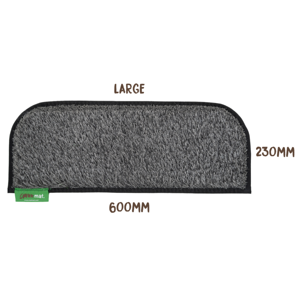 Muk Mat Grey Edition Caravan Step 60 x 23cm Black Trim