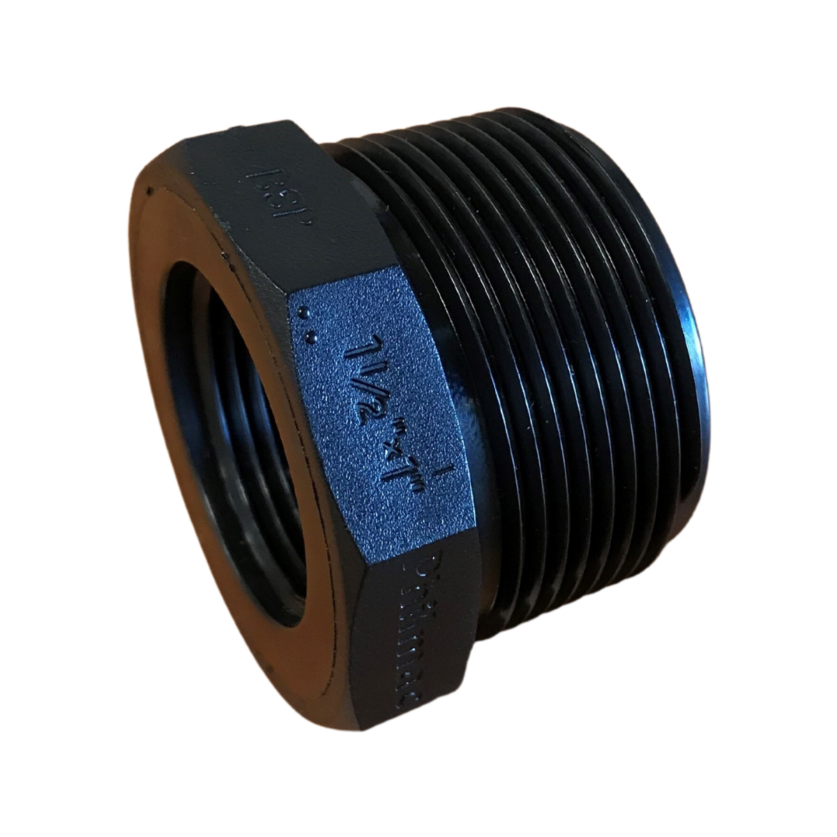 Nylon Reducing Bush 1 1/2" x 1" BSP