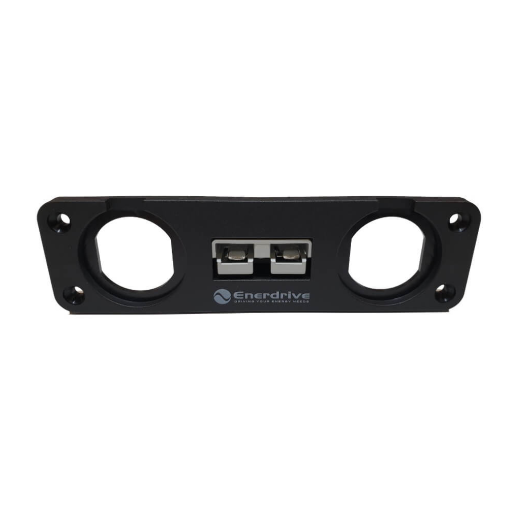 Enerdrive EA-APH-03 Panel Mount 50A Anderson Plug Holder and 2 Socket Holes