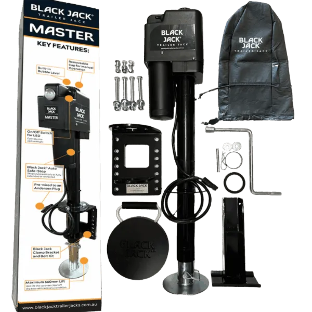 Black Jack BJTJ-MASTER-1000 Electric Trailer Jack with Clamp