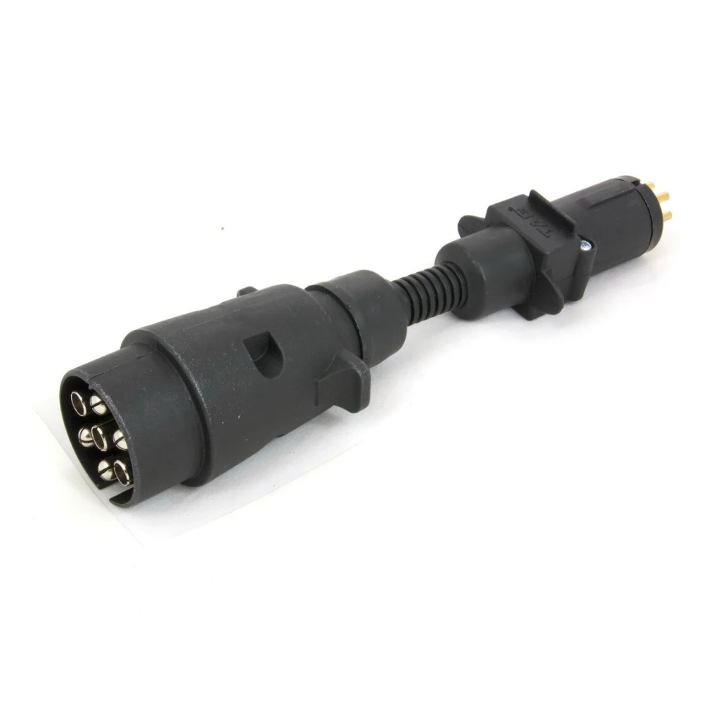 TAG 7 Pin Large Round Plug to 7 Pin Small Round Socket