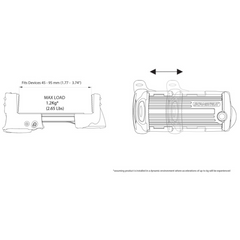SCANSTRUT RL-509 Rokk Mini Phone Clamp