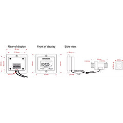 Topargee H2F-FM Flush Mount Water Tank Gauge