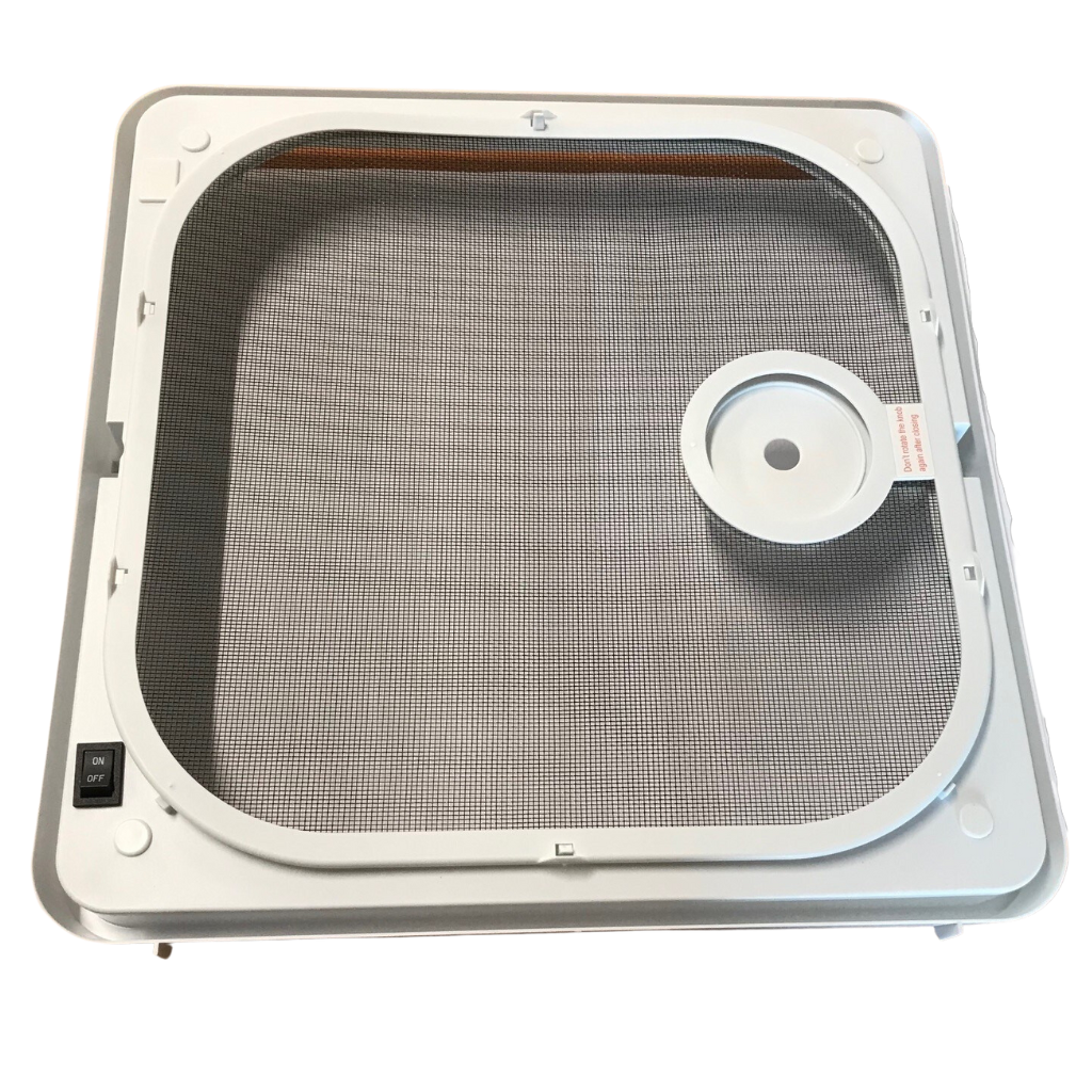 Coast RV 650-00496 Replacement Flyscreen and Inner Frame with 12V Switch to suit Ventline