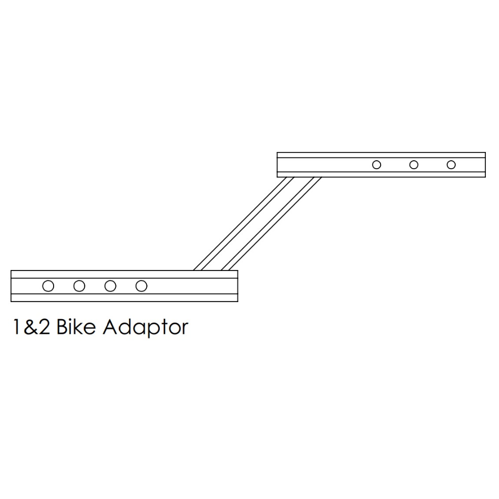 Gripsport GSR101 Non-Tilting Tow Bar Adapter for 1-2 Bike Van Racks