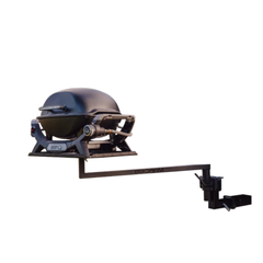 BBQARM BQA650-TRAYREGBLK-VTM Black Regular Tray With 650mm Arm & Vehicle Tow Hitch