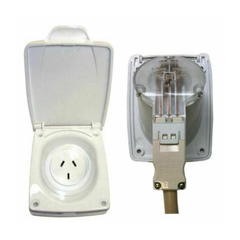 CMS 500-04310 White 10A Power Outlet