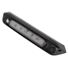 Transeng TRA-LEDAW287B-DIM Dimmable Black 287mm Dual 12V Awning Light with Switch