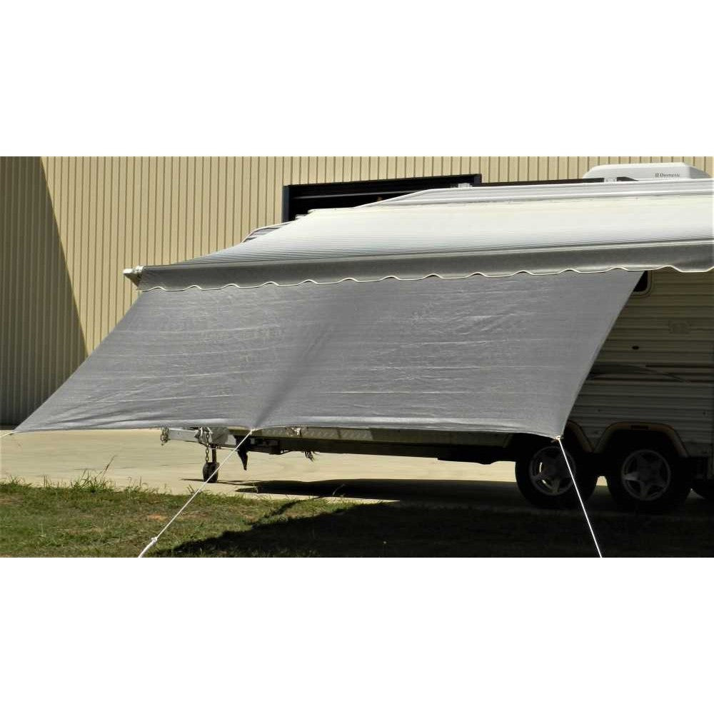 Supex 3.7m Silver Front Privacy Screen to suit 13' Awning