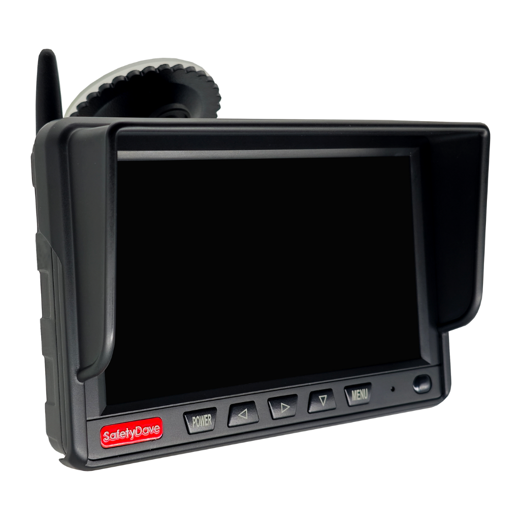Safety Dave Wireless AHD Rear Vision Kit - 6.2" Dash Monitor & Black Square Camera