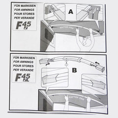Fiamma 03616A01 Curved Centre Awning Support Rafter Pro for F45 F45S Caravan Box Awning