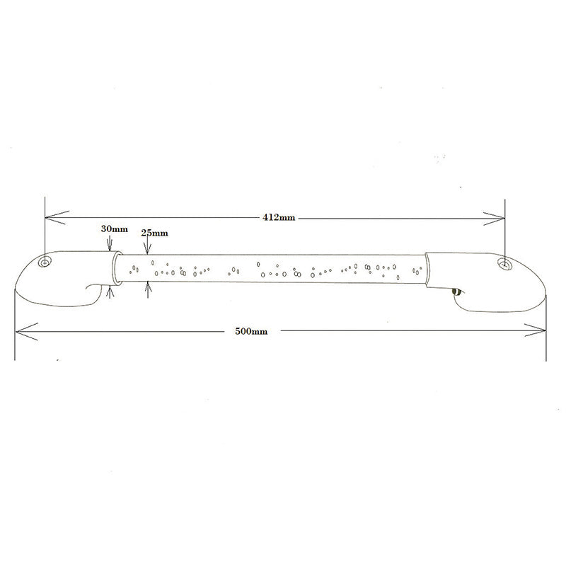 Coast RV 600-02030 Black LED Grab Handle