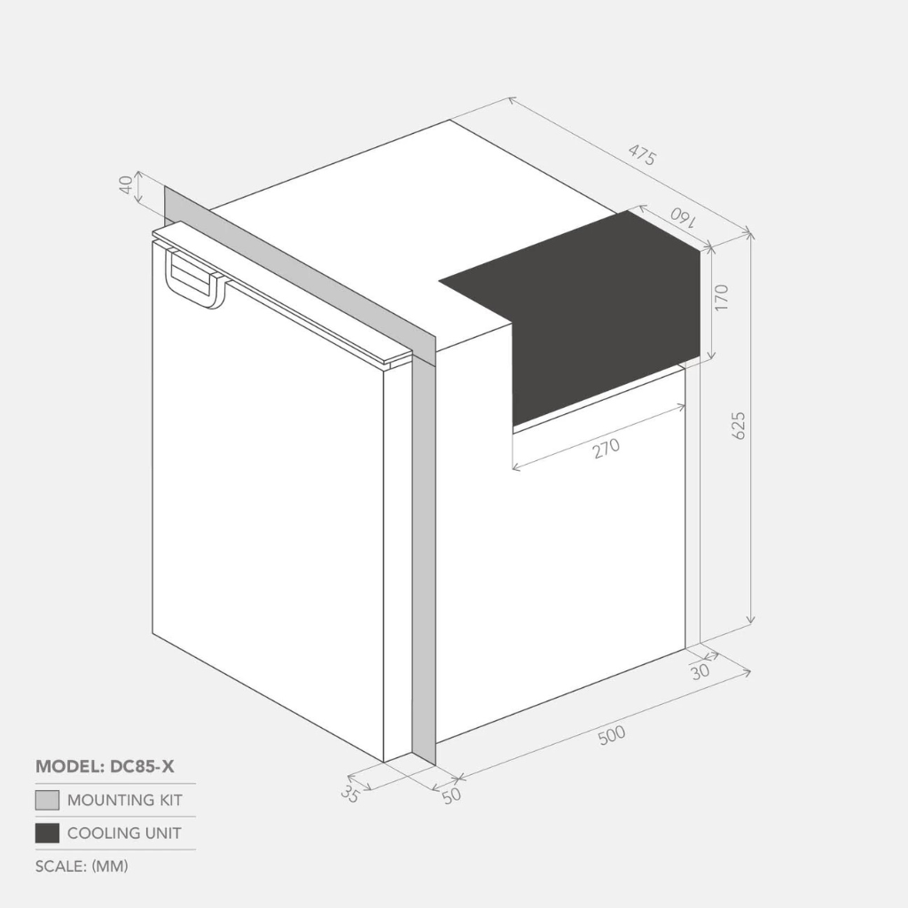 Bushman DC85-X 85L Heavy Duty Compressor Fridge (NEW)