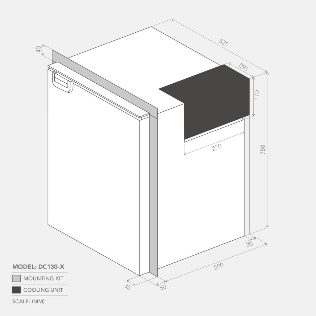 Bushman DC130-X 130L Heavy Duty Compressor Fridge (NEW)